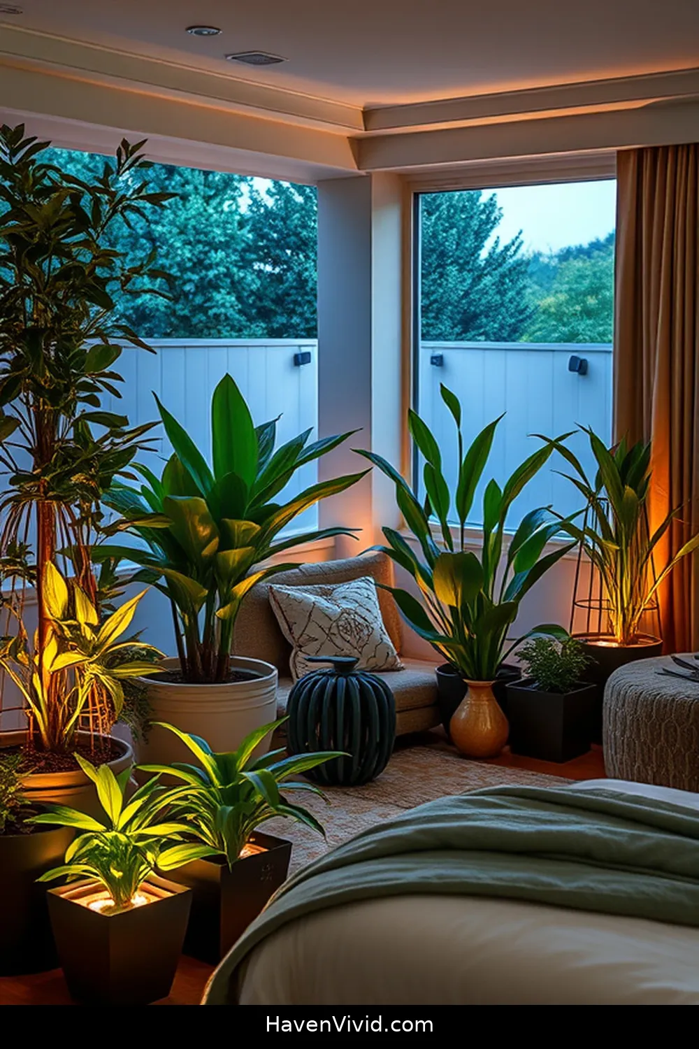 11 Ways to Achieve a Glamorous Bedroom Lifestyle Using Solar-Powered Lights 10 Add Solar Garden Lights for an Outdoor-Inspired Bedroom for 11 Ways to Achieve a Glamorous Bedroom Lifestyle Using Solar-Powered Lights
