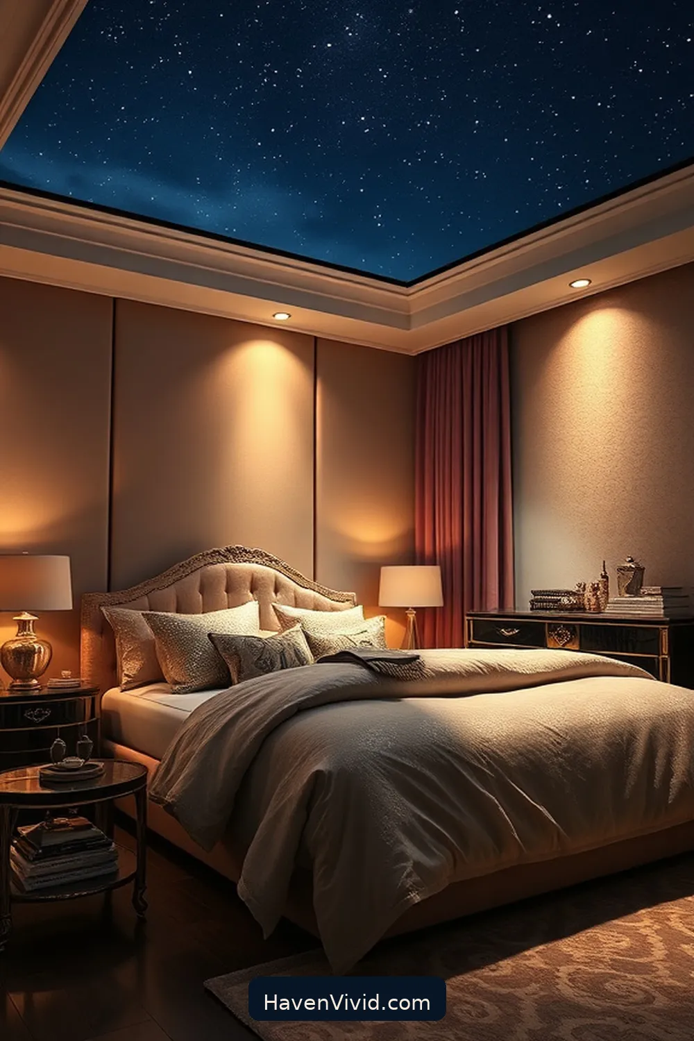 11 Ways to Achieve a Glamorous Bedroom Lifestyle Using Solar-Powered Lights 9 Experiment With Solar Spotlighting to Create Drama for 11 Ways to Achieve a Glamorous Bedroom Lifestyle Using Solar-Powered Lights