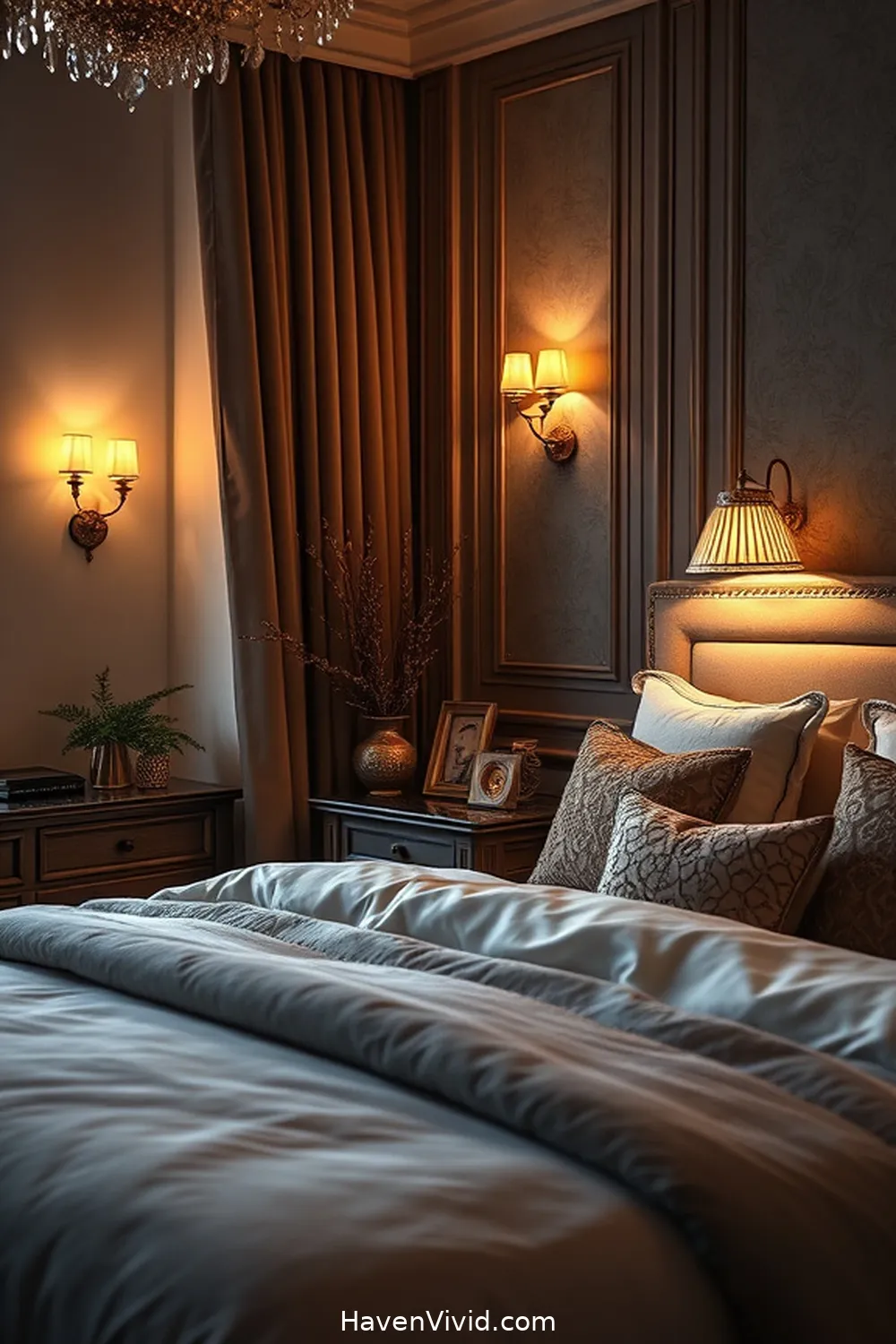 11 Ways to Achieve a Glamorous Bedroom Lifestyle Using Solar-Powered Lights 3 Opt for Solar-Powered Wall Sconces for Elegant Illumination for 11 Ways to Achieve a Glamorous Bedroom Lifestyle Using Solar-Powered Lights
