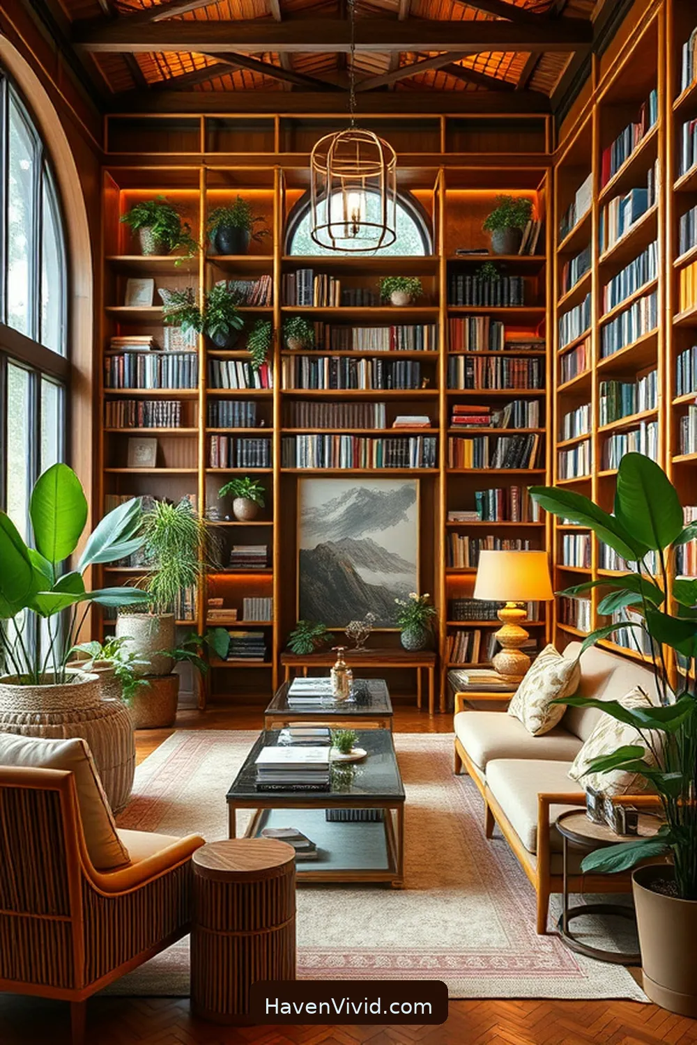 11 Ways to Create a Glamorous Library Using Bamboo Decor 4 Add Bamboo Furniture for Comfort and Elegance for 11 Ways to Create a Glamorous Library Using Bamboo Decor