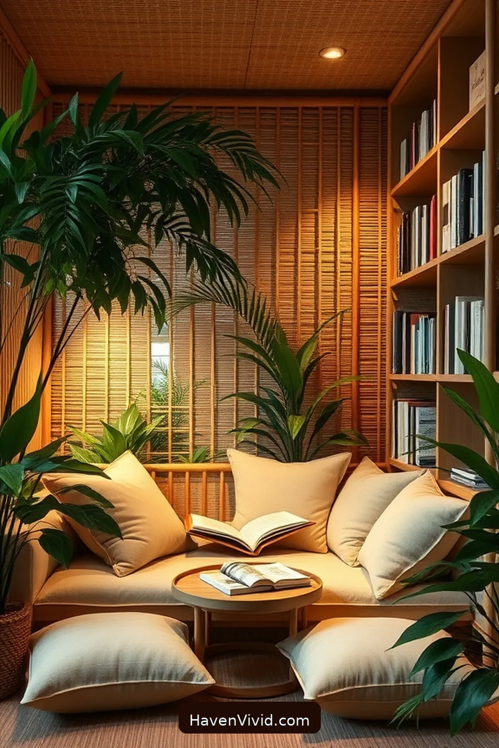 11 Ways to Create a Glamorous Library Using Bamboo Decor 10 Design a Bamboo Reading Nook for Relaxation for 11 Ways to Create a Glamorous Library Using Bamboo Decor