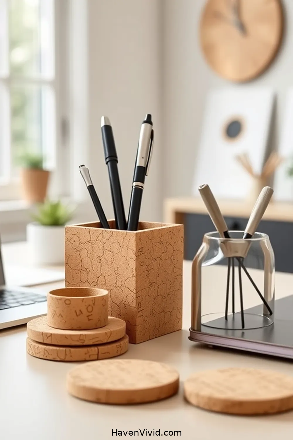 11 Ways to Embrace Eco-Friendly Living Using Cork in Your Home Office 7 Cork Accessories for Desk Organization for 11 Ways to Embrace Eco-Friendly Living Using Cork in Your Home Office