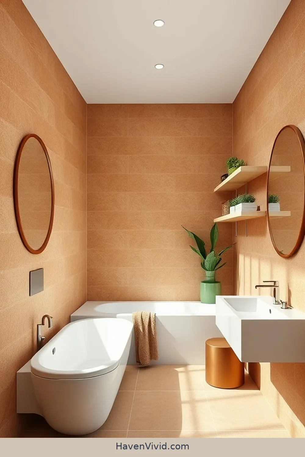 11 Ways to Embrace a Minimalist Lifestyle in Your Bathroom Using Cork 2 Cork Wall Panels for Texture and Warmth for 11 Ways to Embrace a Minimalist Lifestyle in Your Bathroom Using Cork