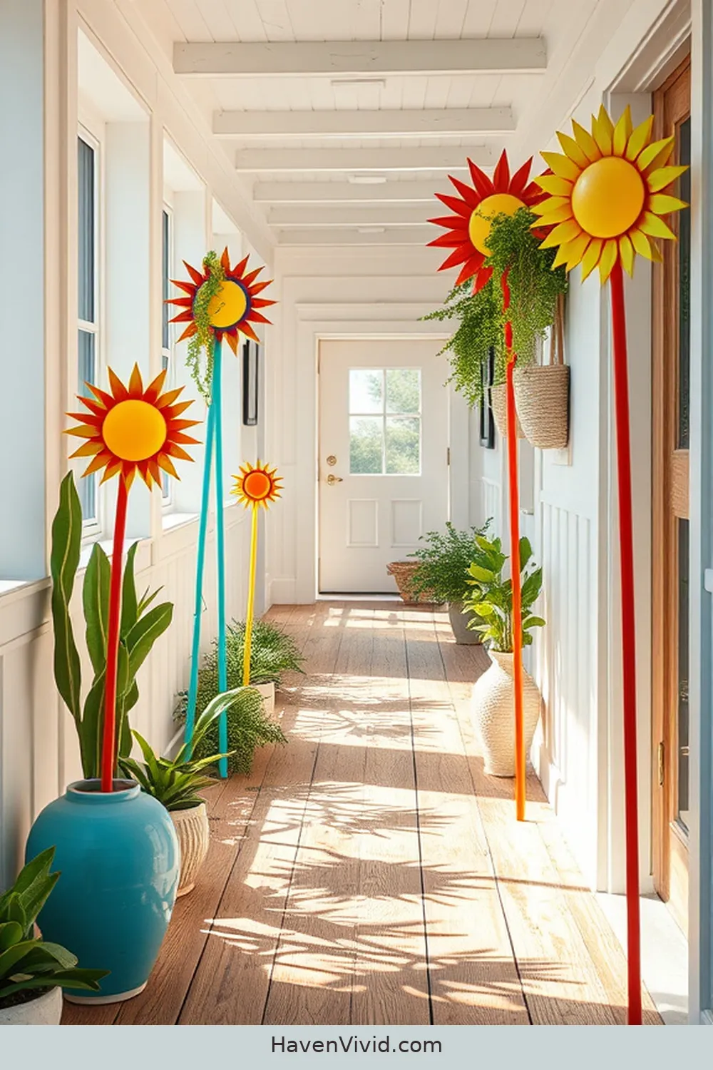 11 Ways to Illuminate Your Coastal Hallway Using Solar-Powered Lights 8 Add Solar Garden Stakes for a Playful Element for 11 Ways to Illuminate Your Coastal Hallway Using Solar-Powered Lights