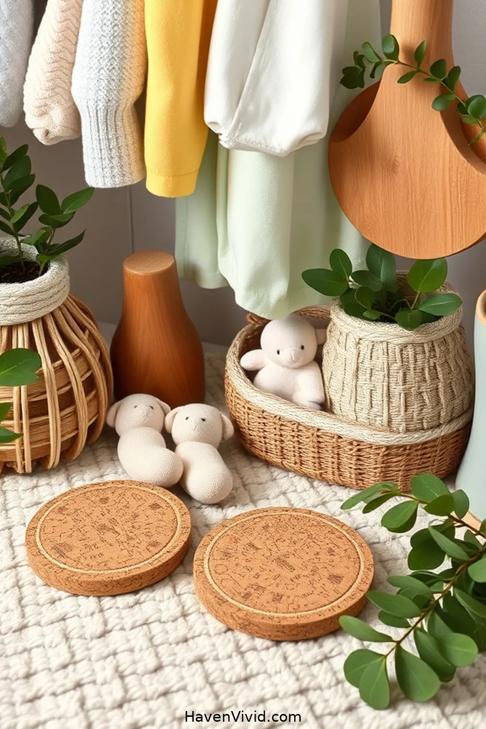 11 Ways to Use Cork in Farmhouse Nursery Living Design 12 Cork Coasters for Baby Essentials for 11 Ways to Use Cork in Farmhouse Nursery Living Design