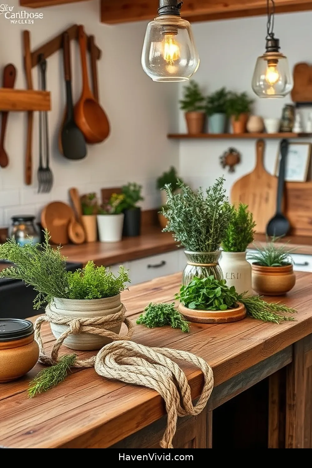 11 Ways to Use Natural Fibers in Your Farmhouse Kitchen 12 Implement Twine and Rope for Functional Decor for 11 Ways to Use Natural Fibers in Your Farmhouse Kitchen