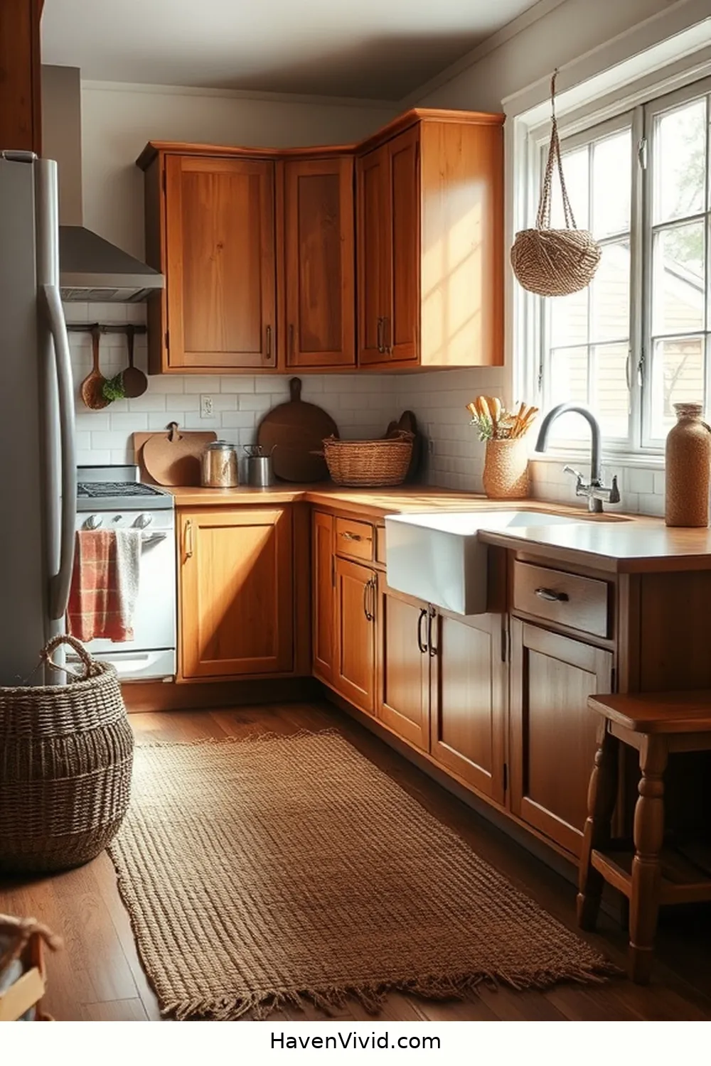11 Ways to Use Natural Fibers in Your Farmhouse Kitchen 2 Incorporate Jute Rugs for Texture and Warmth for 11 Ways to Use Natural Fibers in Your Farmhouse Kitchen