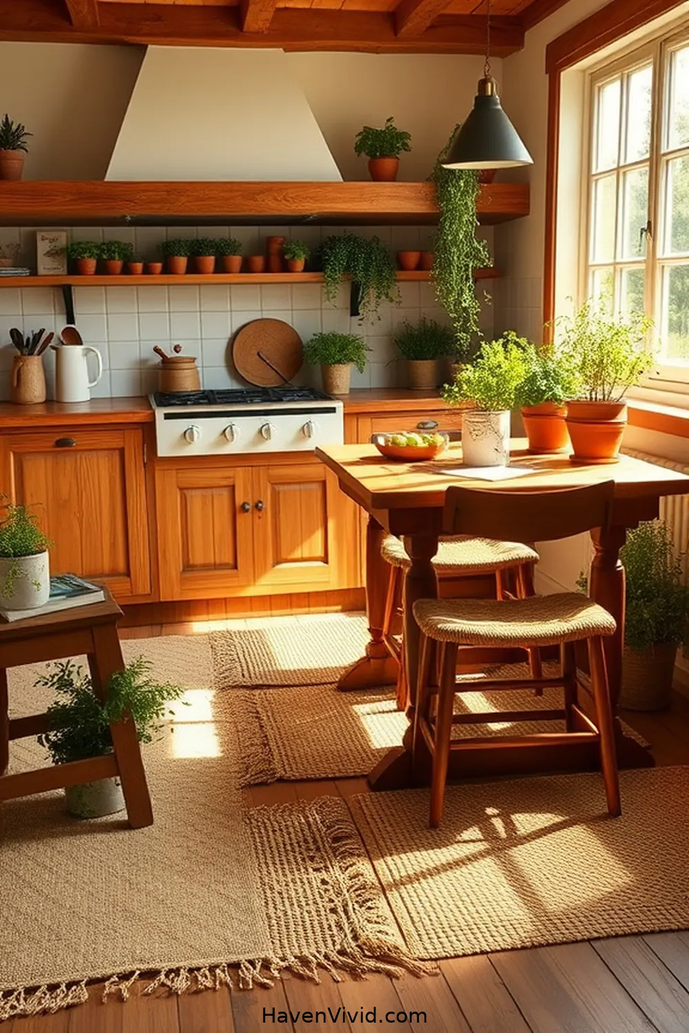 11 Ways to Use Natural Fibers in Your Farmhouse Kitchen 7 Opt for Sisal or Seagrass Mats for Flooring for 11 Ways to Use Natural Fibers in Your Farmhouse Kitchen