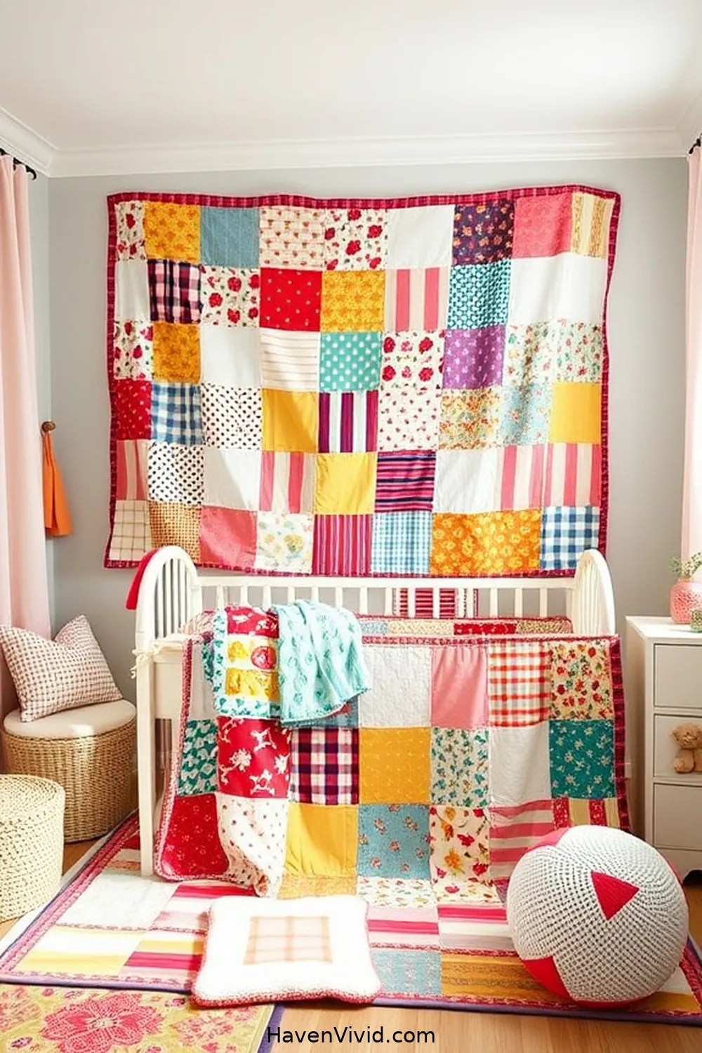 12 Creative Ways for Family-Friendly Living in Your Nursery Using Upcycled Fabric 4 Cozy Patchwork Quilts for 12 Creative Ways for Family-Friendly Living in Your Nursery Using Upcycled Fabric