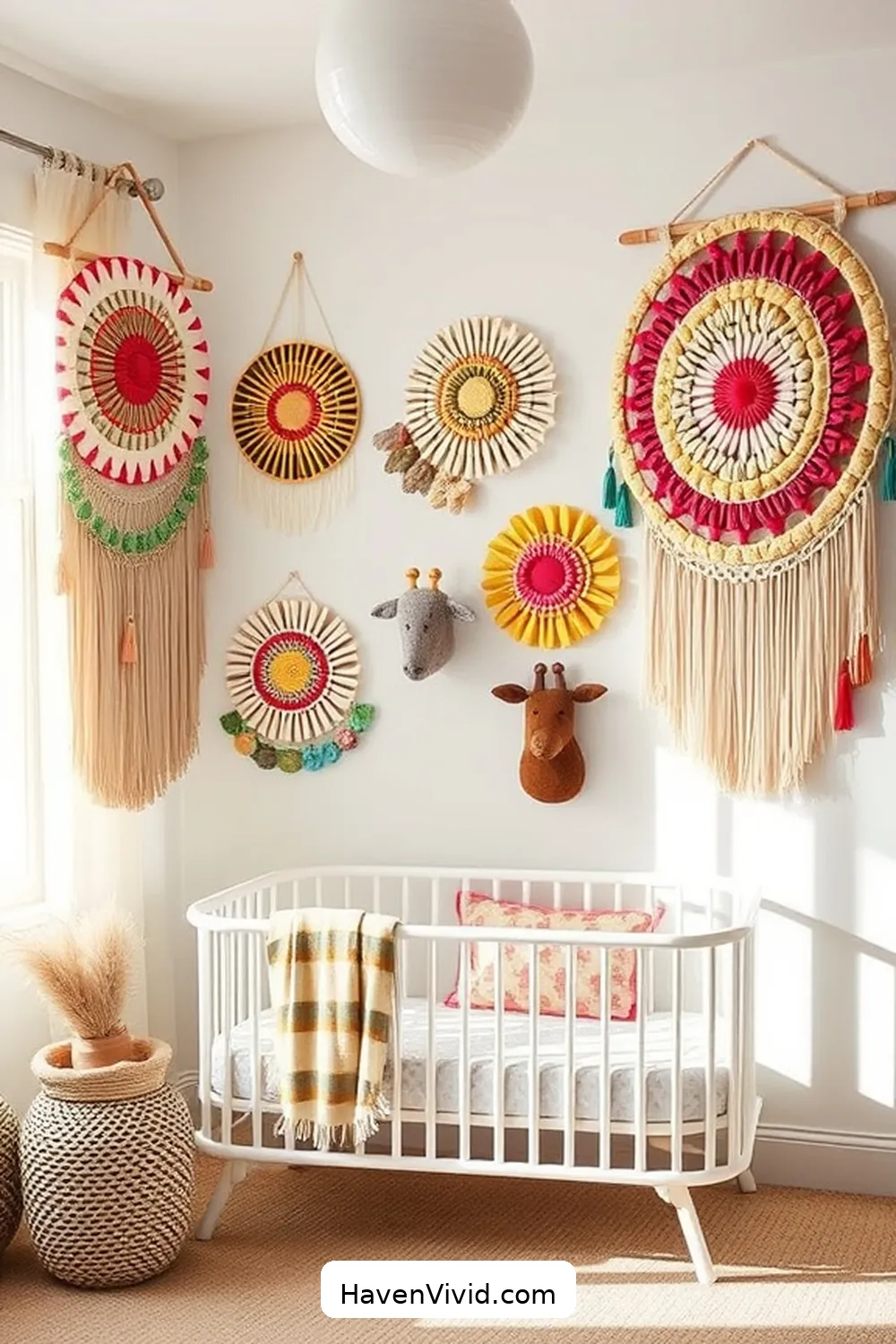 12 Creative Ways for Family-Friendly Living in Your Nursery Using Upcycled Fabric 2 Upcycled Fabric Wall Hangings for 12 Creative Ways for Family-Friendly Living in Your Nursery Using Upcycled Fabric