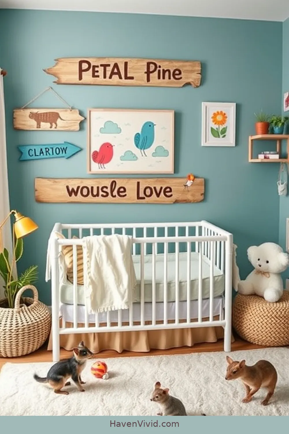 12 Creative Ways to Design Artistic Nursery Spaces Using Reclaimed Materials 10 Hand-Painted Reclaimed Wood Signs for 12 Creative Ways to Design Artistic Nursery Spaces Using Reclaimed Materials