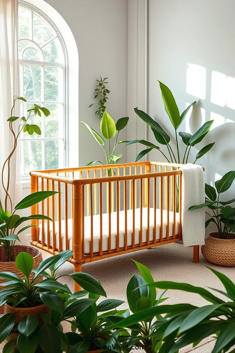 12 Creative Ways to Use Bamboo in Artistic Nursery Spaces 2 Bamboo Cribs: A Stylish and Safe Sleeping Option for 12 Creative Ways to Use Bamboo in Artistic Nursery Spaces