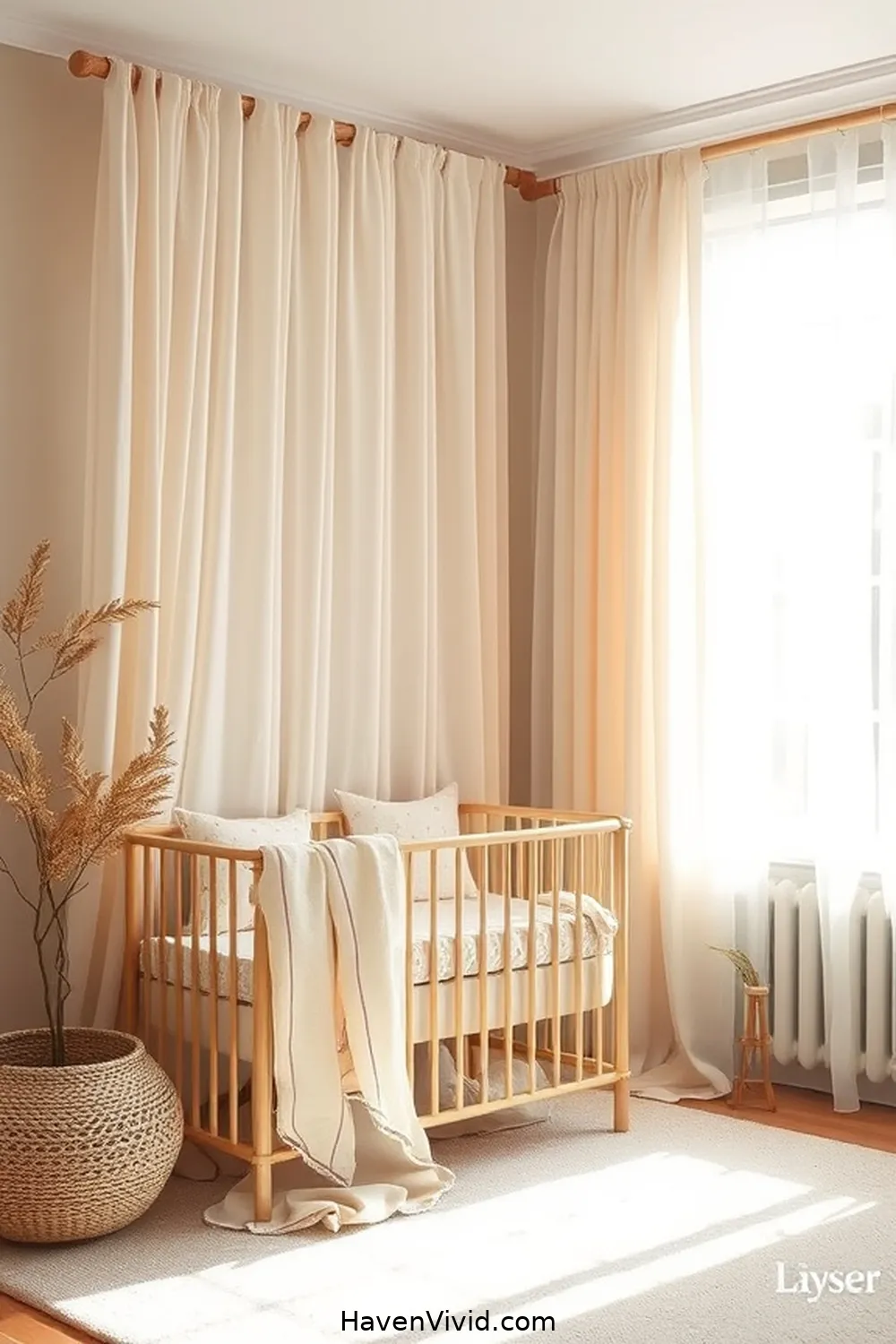 12 Creative Ways to Use Bamboo in Artistic Nursery Spaces 8 Bamboo Curtains: Softening the Space With Natural Textiles for 12 Creative Ways to Use Bamboo in Artistic Nursery Spaces