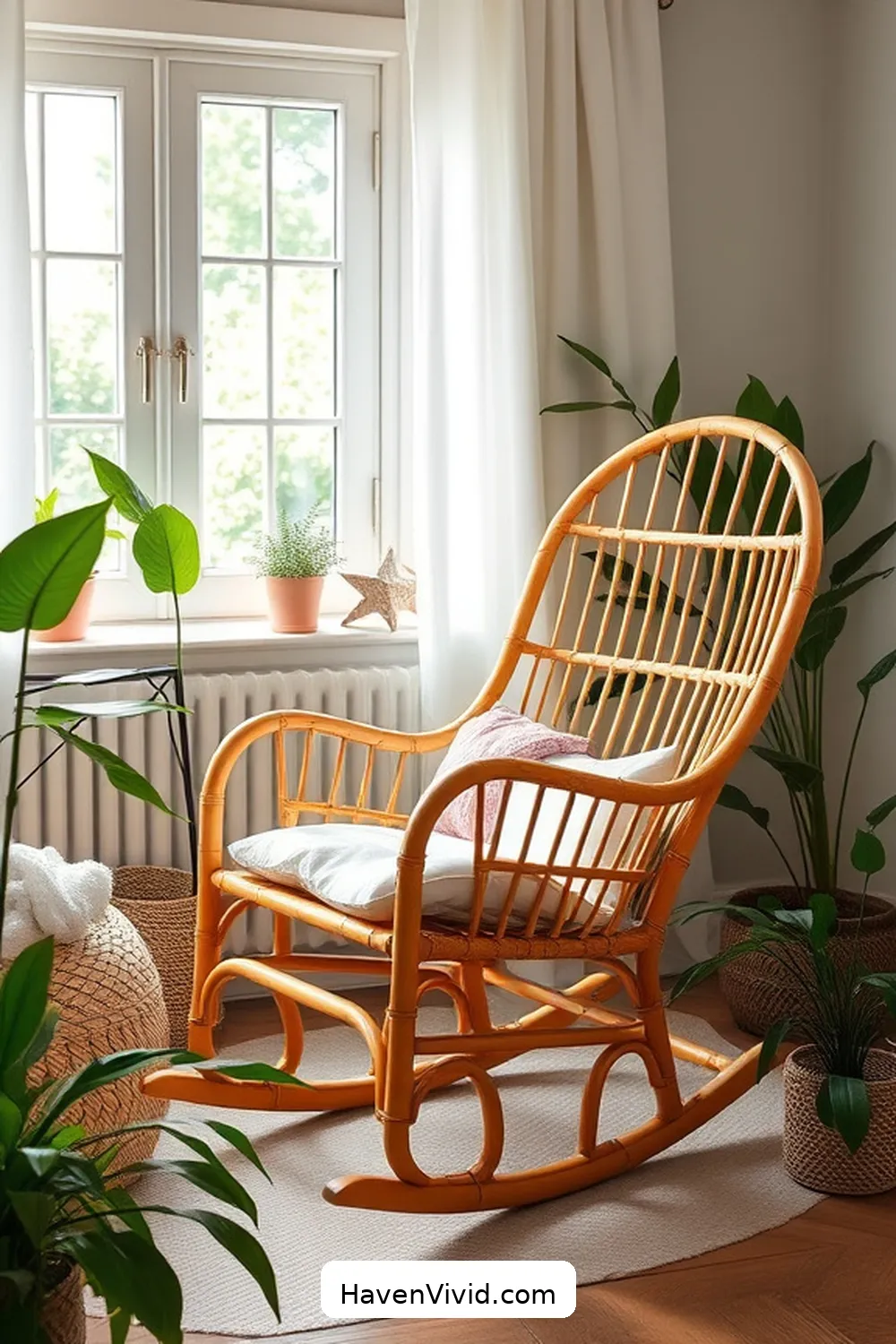 12 Creative Ways to Use Bamboo in Artistic Nursery Spaces 6 Gorgeous Bamboo Rocking Chairs: Comfort for Parents and Babies for 12 Creative Ways to Use Bamboo in Artistic Nursery Spaces