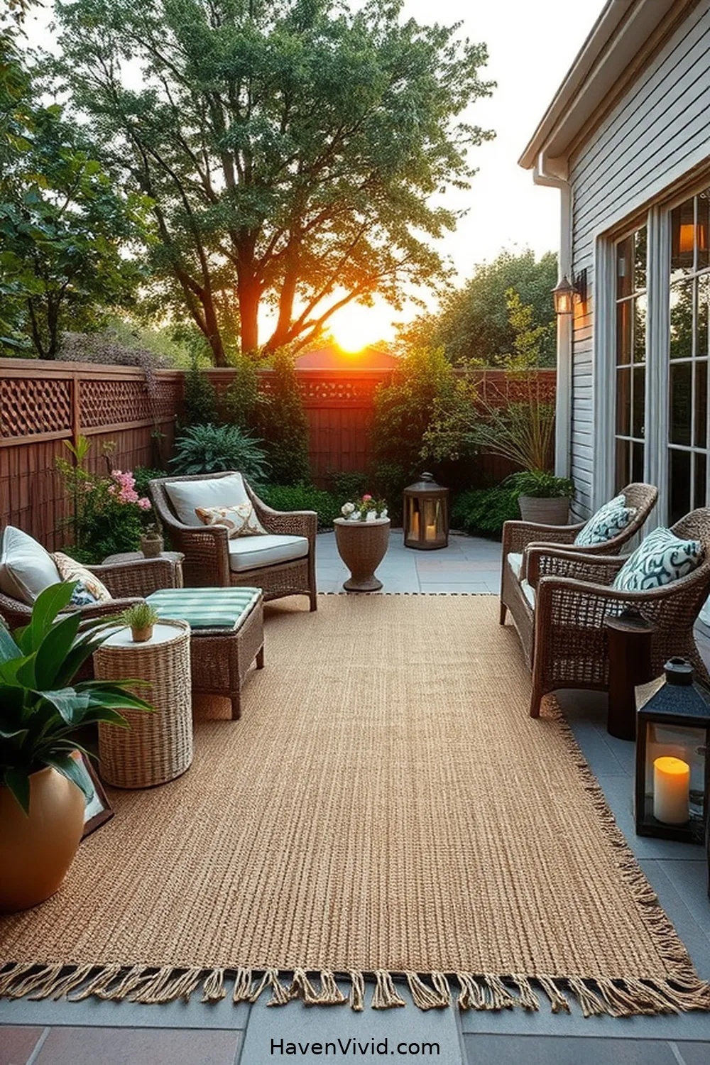 12 Essentials for Coastal Living on Your Outdoor Patio Using Natural Fibers 3 Jute Area Rugs for 12 Essentials for Coastal Living on Your Outdoor Patio Using Natural Fibers