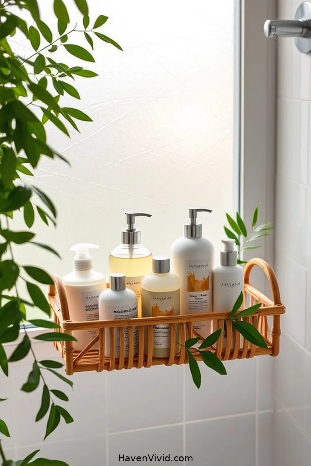 12 Ways for Eco-Friendly Living in Your Bathroom Using Bamboo 5 4. Bamboo Shower Caddy for 12 Ways for Eco-Friendly Living in Your Bathroom Using Bamboo