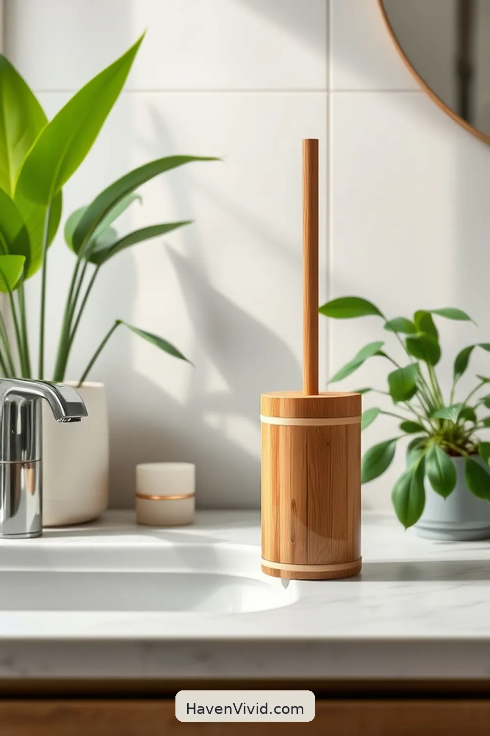 12 Ways for Eco-Friendly Living in Your Bathroom Using Bamboo 6 5. Bamboo Toilet Brush for 12 Ways for Eco-Friendly Living in Your Bathroom Using Bamboo
