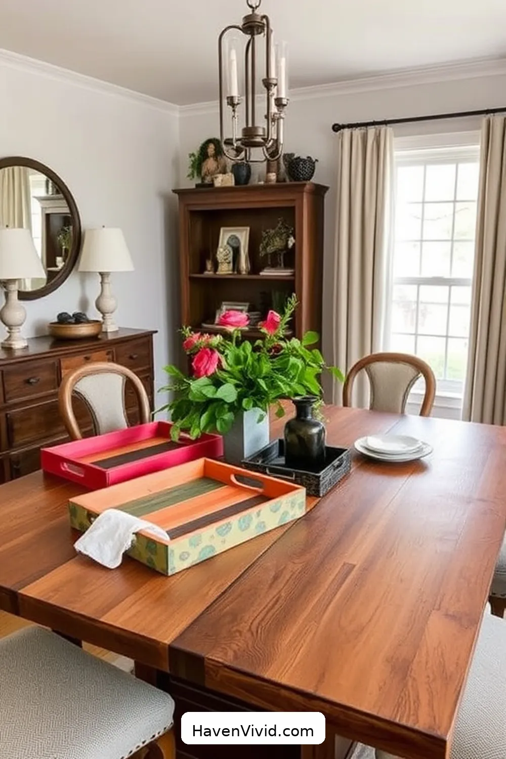 12 Ways to Create Eco-Friendly Living in Your Dining Room Using Reclaimed Materials 8 Repurposed Serving Trays for 12 Ways to Create Eco-Friendly Living in Your Dining Room Using Reclaimed Materials