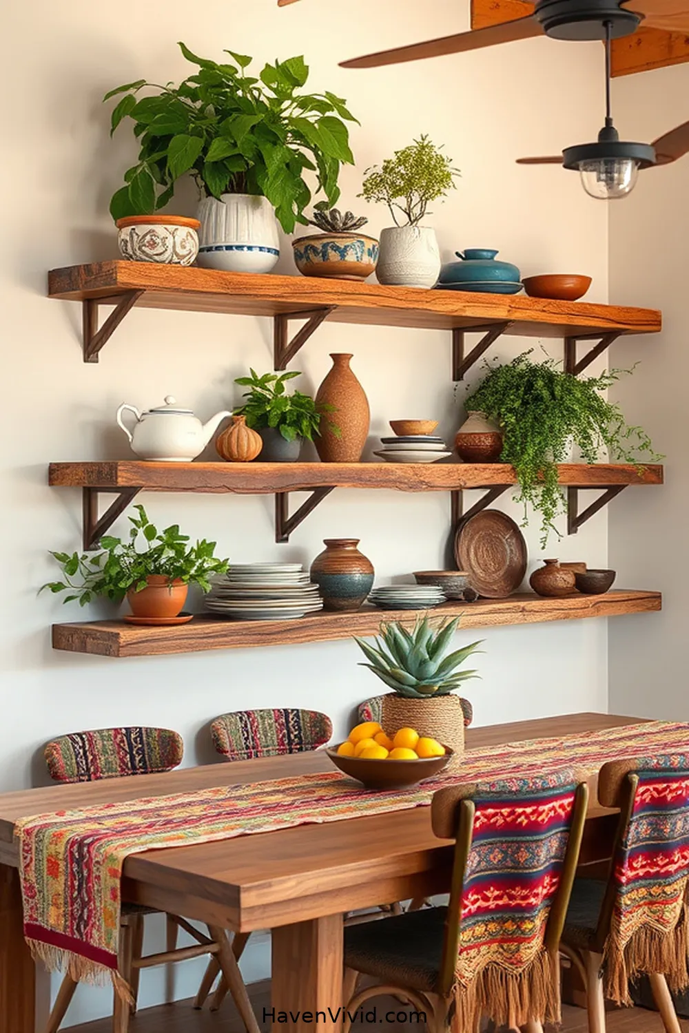 12 Ways to Create Eco-Friendly Living in Your Dining Room Using Reclaimed Materials 5 Salvaged Wood Shelves for 12 Ways to Create Eco-Friendly Living in Your Dining Room Using Reclaimed Materials