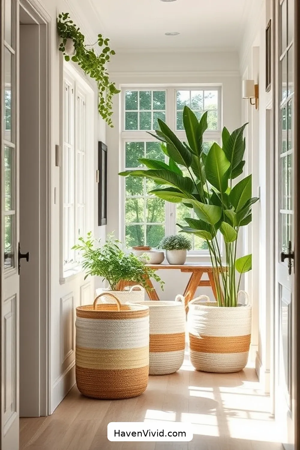 12 Ways to Create a Family-Friendly Hallway Using Organic Cotton 5 Stylish Organic Cotton Storage Baskets for 12 Ways to Create a Family-Friendly Hallway Using Organic Cotton