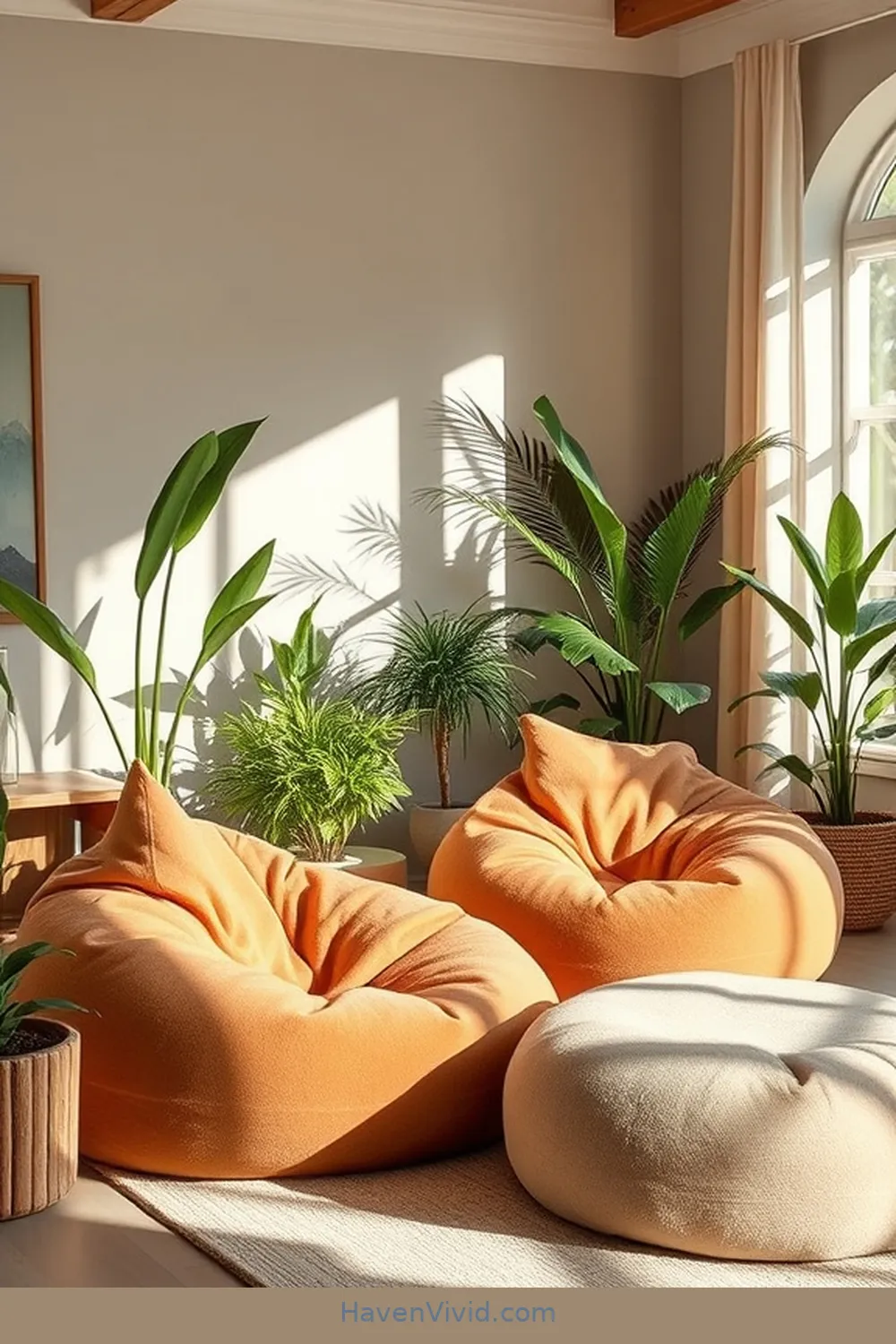 12 Ways to Create a Family-Friendly Living Room Using Organic Cotton 13 Choose Organic Cotton Bean Bags for Relaxation for 12 Ways to Create a Family-Friendly Living Room Using Organic Cotton