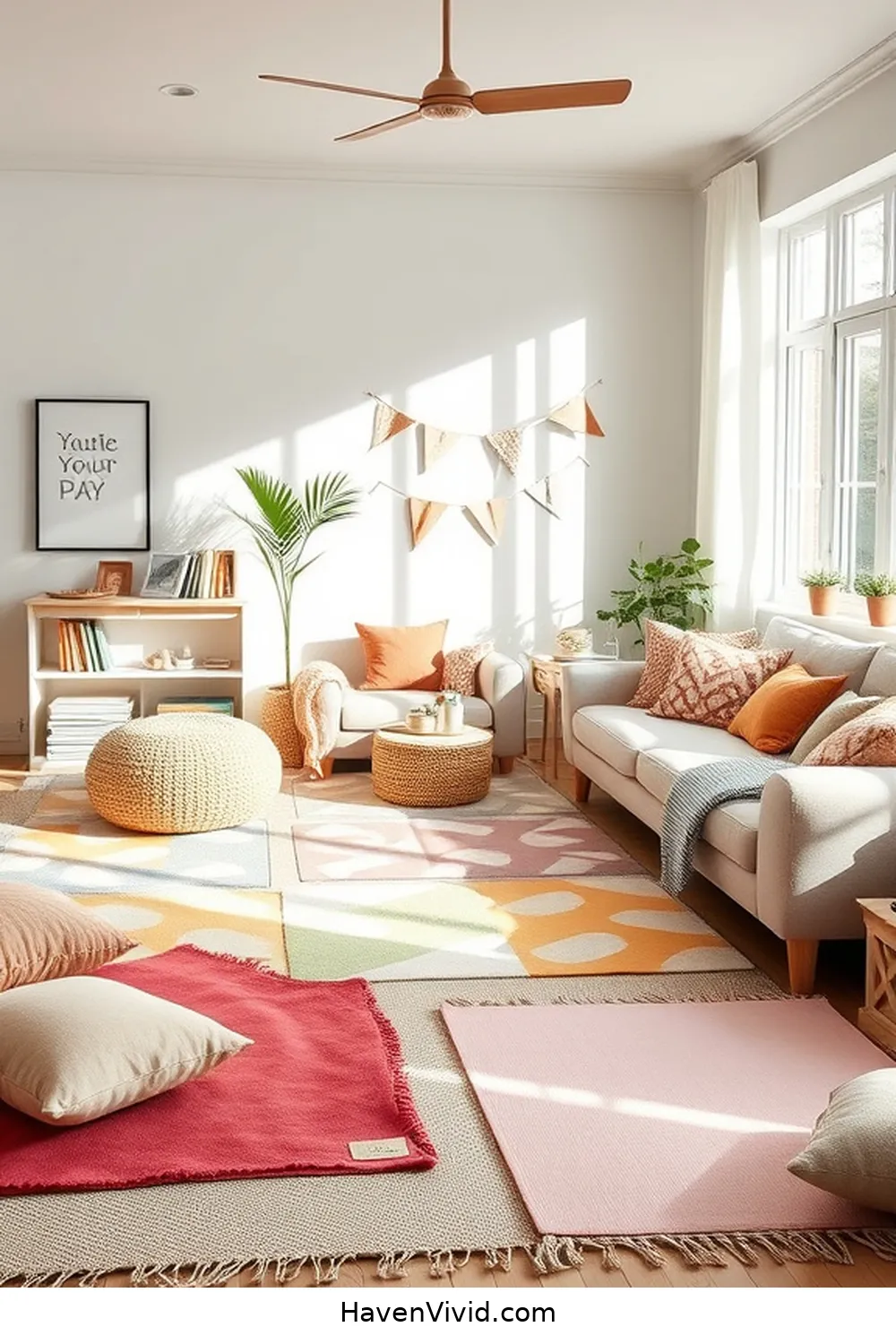 12 Ways to Create a Family-Friendly Living Room Using Organic Cotton 9 Design Play Areas With Organic Cotton Play Mats for 12 Ways to Create a Family-Friendly Living Room Using Organic Cotton