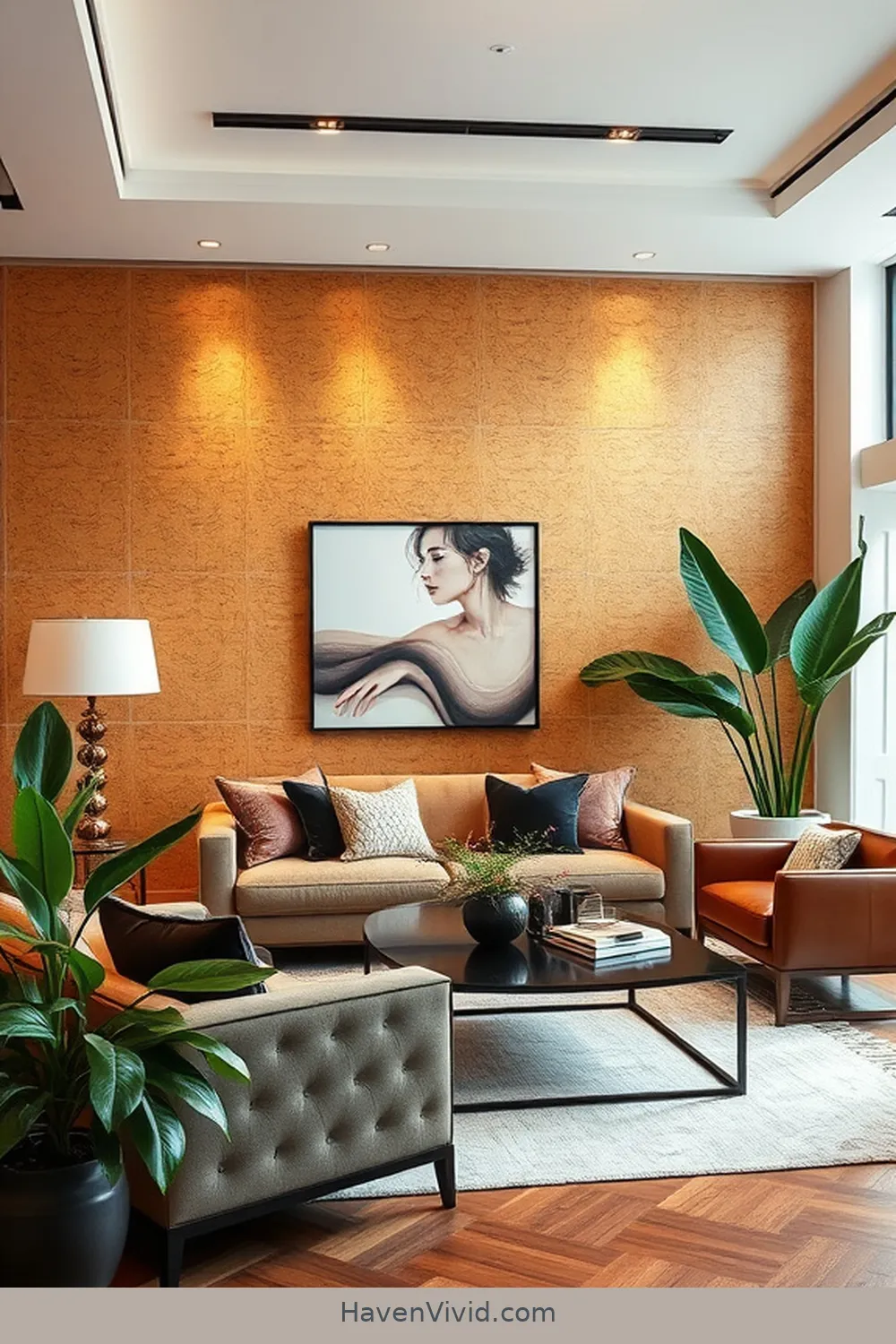 Creative Cork Wall Panels for 12 Ways to Create a Glamorous Lifestyle in Your Living Room Using Cork Decor