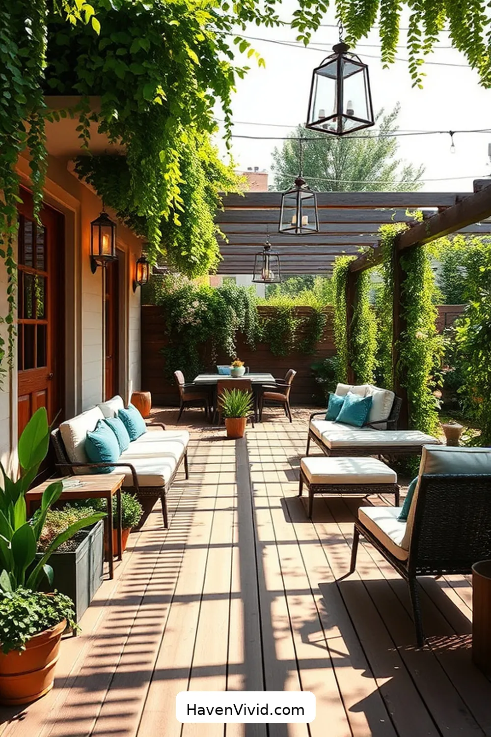 12 Ways to Create a Glamorous Outdoor Patio Using Recycled Wood 7 Charming Wood Decking for 12 Ways to Create a Glamorous Outdoor Patio Using Recycled Wood