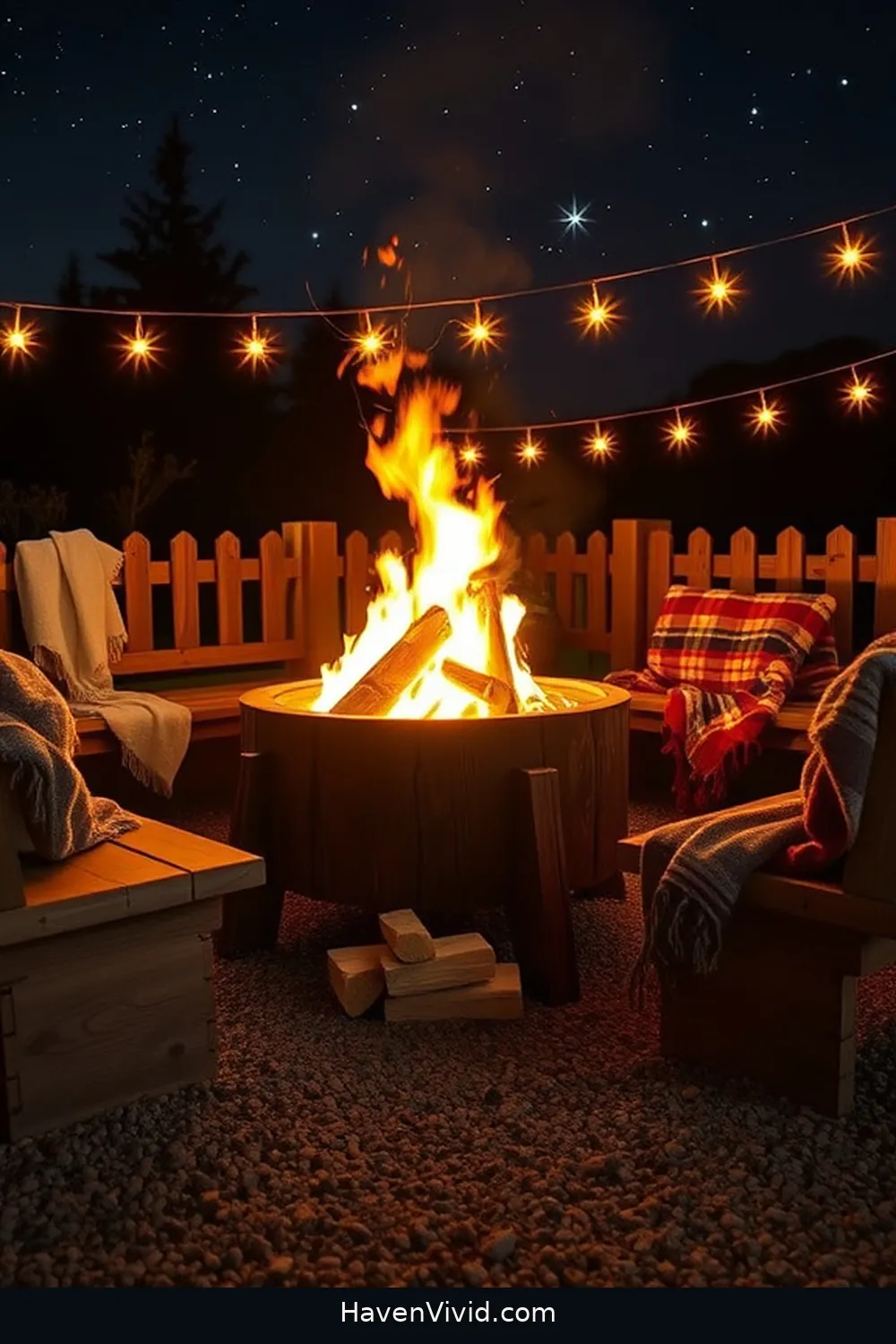 12 Ways to Create a Glamorous Outdoor Patio Using Recycled Wood 9 Cozy Wood Fire Pit for 12 Ways to Create a Glamorous Outdoor Patio Using Recycled Wood