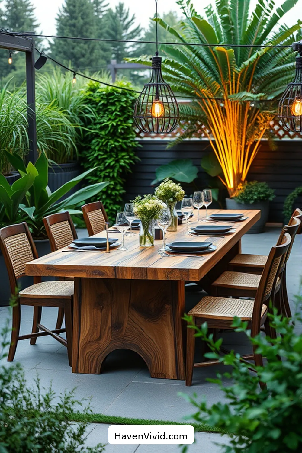 12 Ways to Create a Glamorous Outdoor Patio Using Recycled Wood 10 Elegant Wood Tables for 12 Ways to Create a Glamorous Outdoor Patio Using Recycled Wood