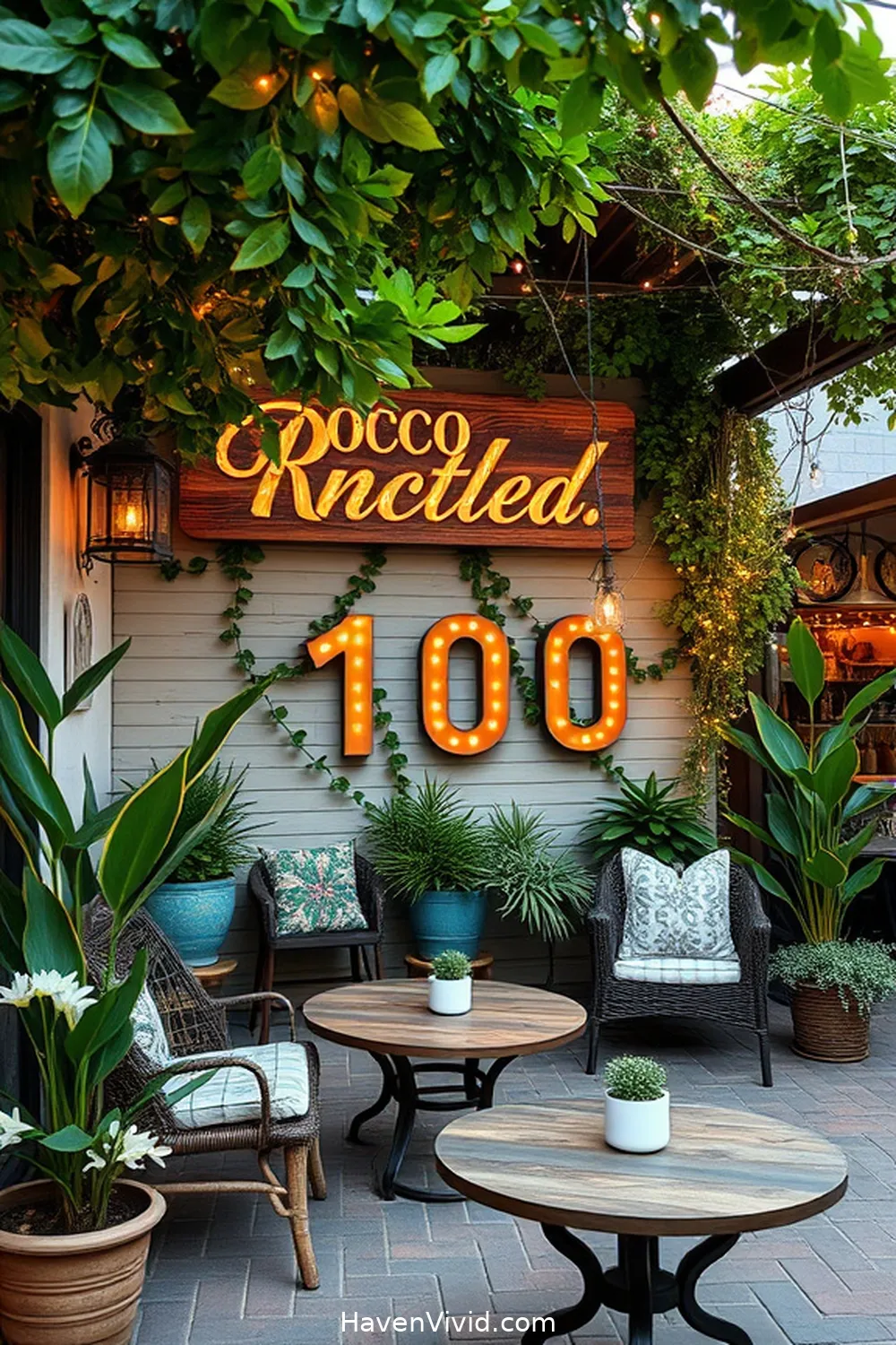 12 Ways to Create a Glamorous Outdoor Patio Using Recycled Wood 8 Personalized Wood Signage for 12 Ways to Create a Glamorous Outdoor Patio Using Recycled Wood
