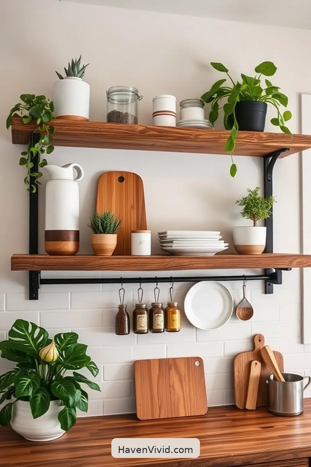 12 Ways to Embrace Minimalist Lifestyle in Your Kitchen Using Recycled Wood 2 Reclaimed Wood Shelving for 12 Ways to Embrace Minimalist Lifestyle in Your Kitchen Using Recycled Wood