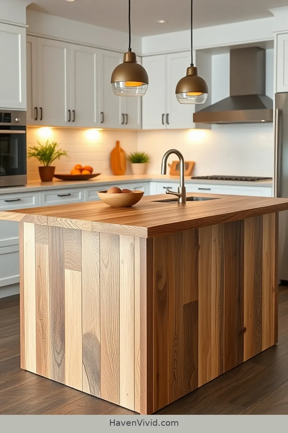 12 Ways to Embrace Minimalist Lifestyle in Your Kitchen Using Recycled Wood 8 Repurposed Wood Kitchen Island for 12 Ways to Embrace Minimalist Lifestyle in Your Kitchen Using Recycled Wood