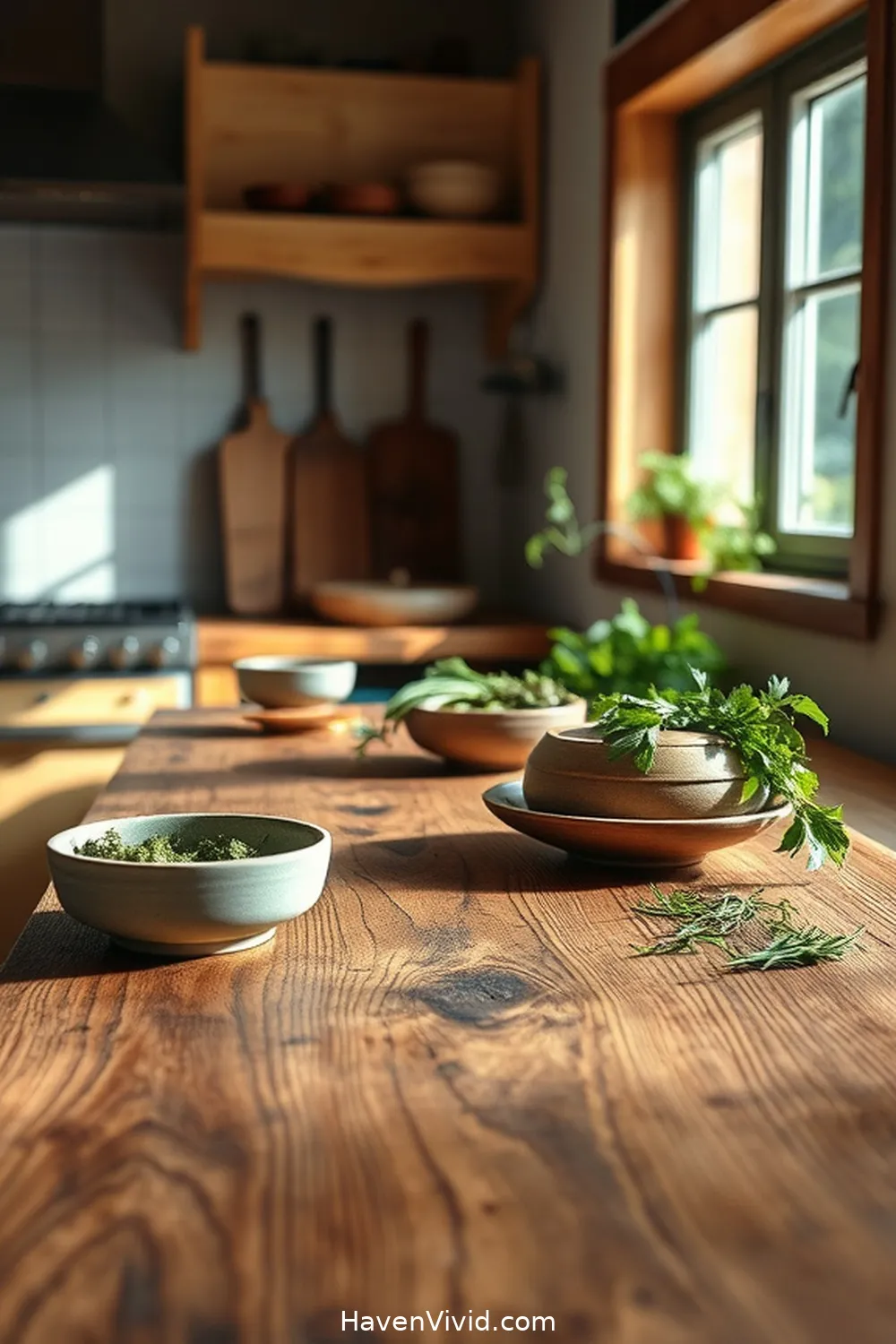 12 Ways to Embrace Minimalist Lifestyle in Your Kitchen Using Recycled Wood 3 Rustic Wooden Countertops for 12 Ways to Embrace Minimalist Lifestyle in Your Kitchen Using Recycled Wood
