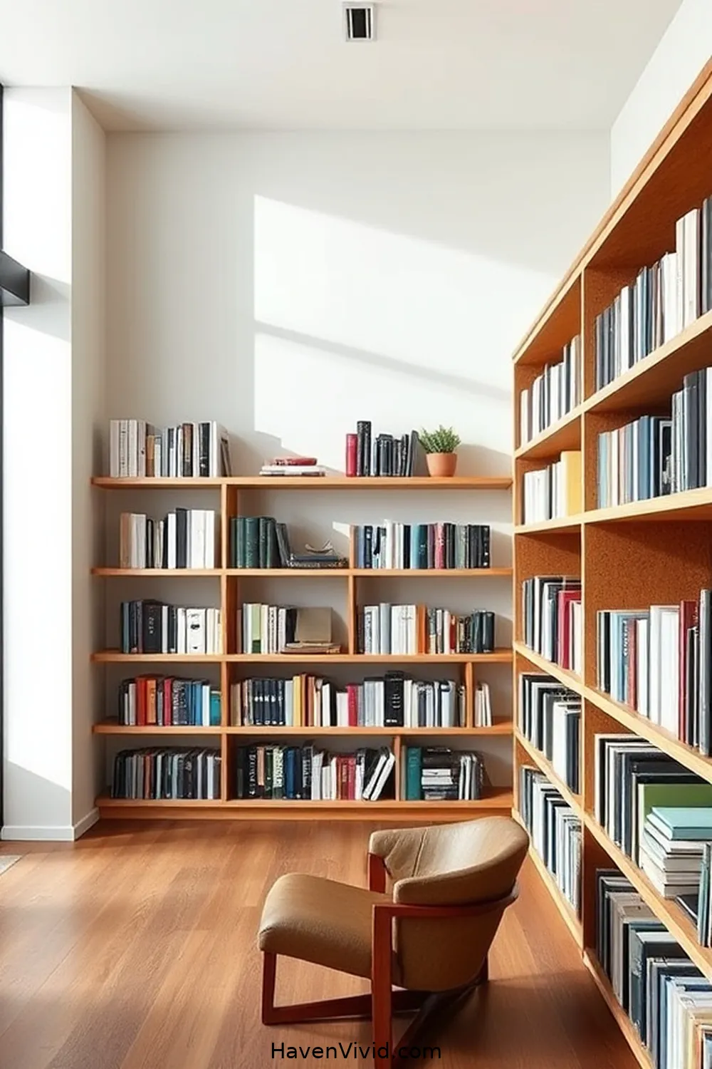 12 Ways to Embrace Minimalist Lifestyle in Your Library Using Cork Design 3 Implement Cork Shelves for a Modern Aesthetic for 12 Ways to Embrace Minimalist Lifestyle in Your Library Using Cork Design