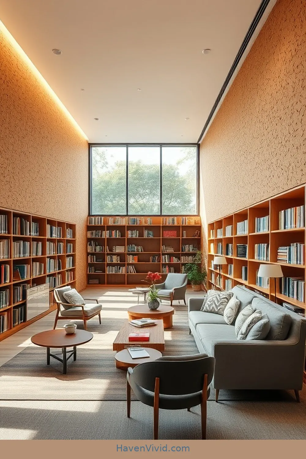 12 Ways to Embrace Minimalist Lifestyle in Your Library Using Cork Design 12 Use Cork as a Sound Absorber for Quiet Spaces for 12 Ways to Embrace Minimalist Lifestyle in Your Library Using Cork Design