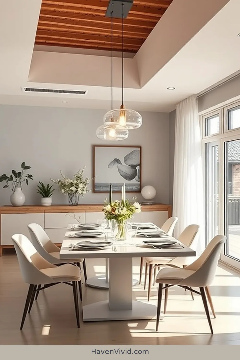12 Ways to Embrace a Minimalist Lifestyle in Your Dining Room Using Solar-Powered Lights 3 Choose a Neutral Color Palette for 12 Ways to Embrace a Minimalist Lifestyle in Your Dining Room Using Solar-Powered Lights
