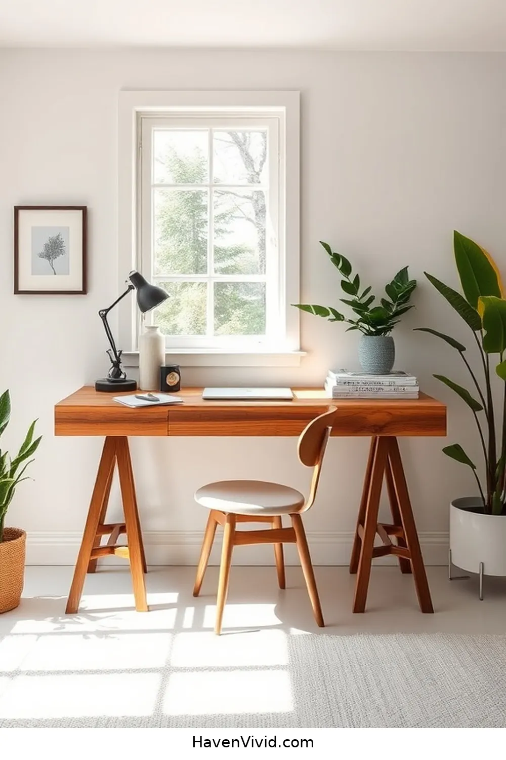 Choose a Reclaimed Wood Desk for 12 Ways to Embrace a Minimalist Lifestyle in Your Home Office Using Reclaimed Materials