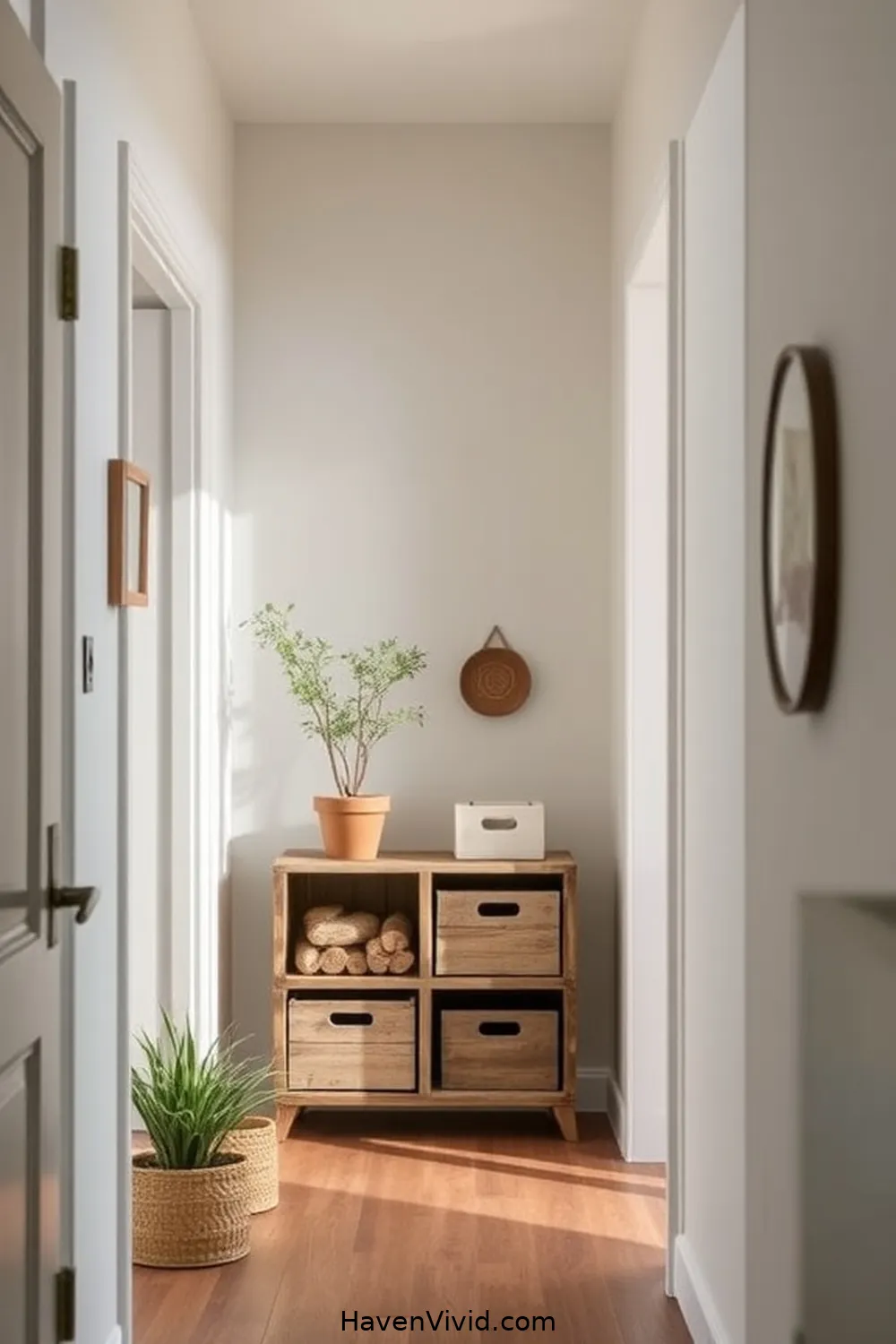 12 Ways to Embrace a Minimalist Lifestyle in the Hallway Using Reclaimed Materials 7 Rustic Crate Organizers for 12 Ways to Embrace a Minimalist Lifestyle in the Hallway Using Reclaimed Materials