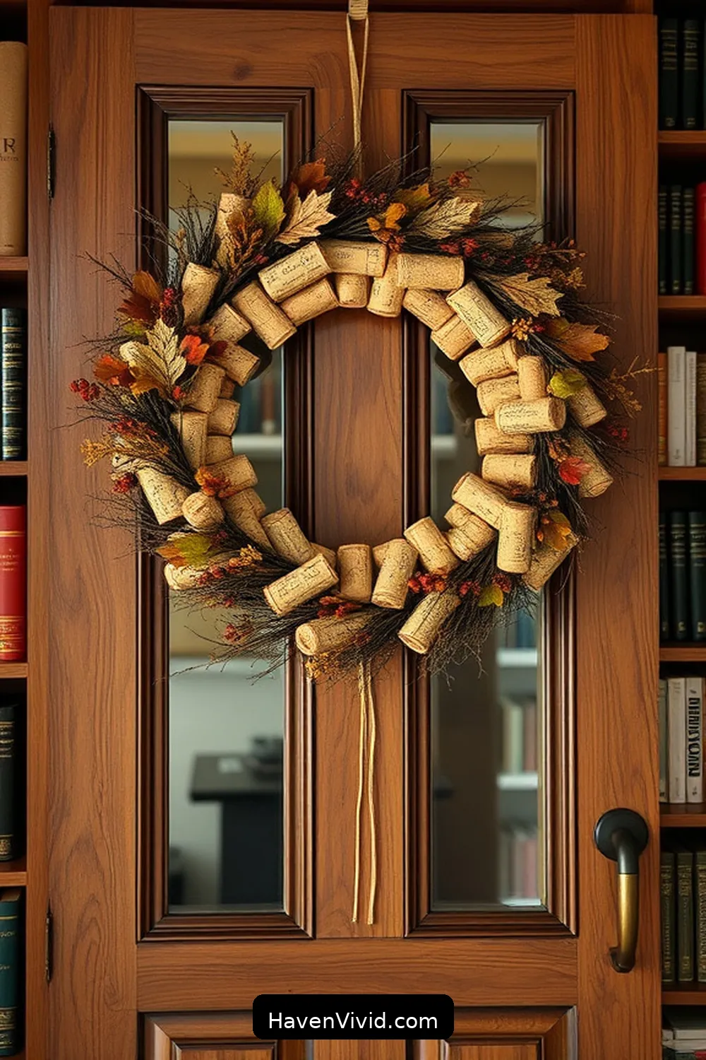 12 Ways to Use Cork for Farmhouse Living in Your Library 12 Cork Wreaths for Seasonal Decor for 12 Ways to Use Cork for Farmhouse Living in Your Library