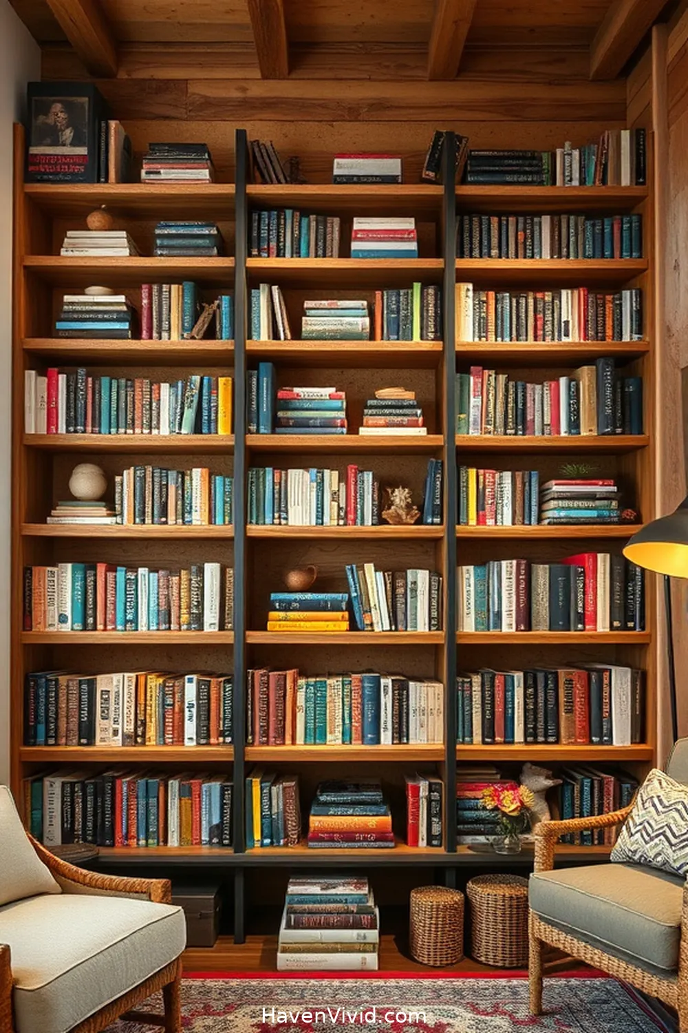 12 Ways to Use Cork for Farmhouse Living in Your Library 6 Rustic Cork Shelves for Displaying Books for 12 Ways to Use Cork for Farmhouse Living in Your Library