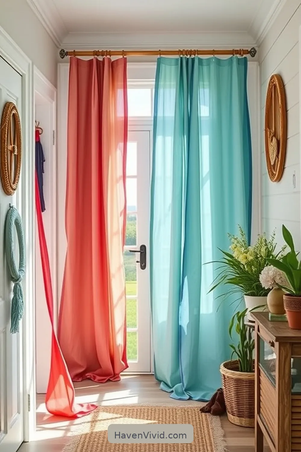 13 Creative Ways for Coastal Living in Your Hallway Using Upcycled Fabric 8 Reimagined Fabric Curtains for a Breezy Feel for 13 Creative Ways for Coastal Living in Your Hallway Using Upcycled Fabric