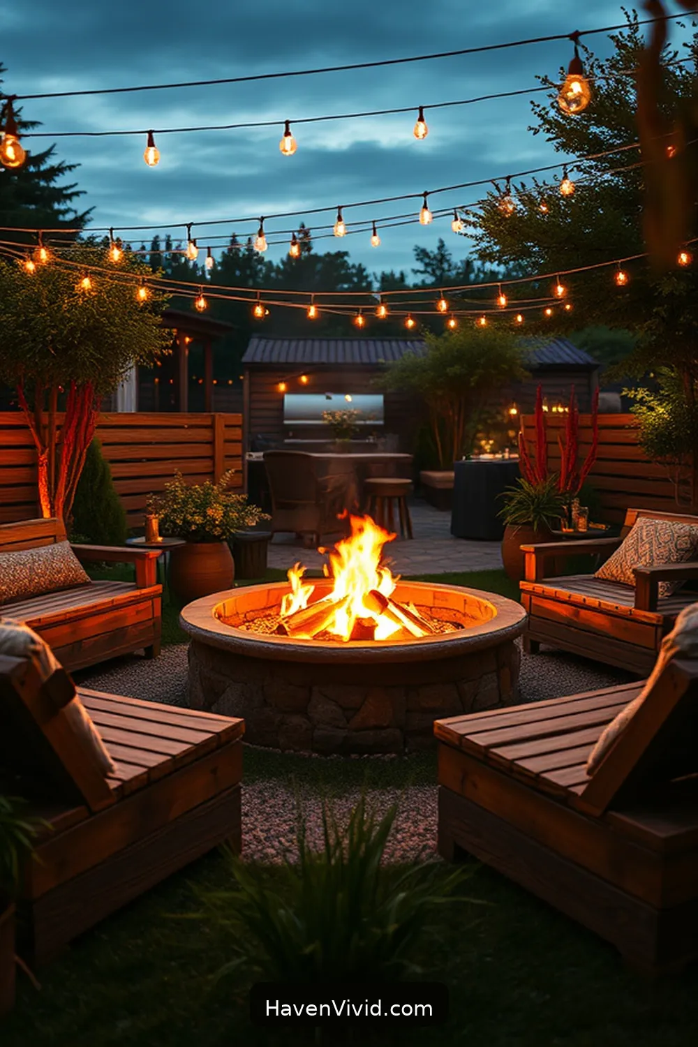 13 Creative Ways for Eco-Friendly Outdoor Living Using Recycled Wood Patios 3 Build a Cozy Fire Pit Surround Using Salvaged Timber for 13 Creative Ways for Eco-Friendly Outdoor Living Using Recycled Wood Patios