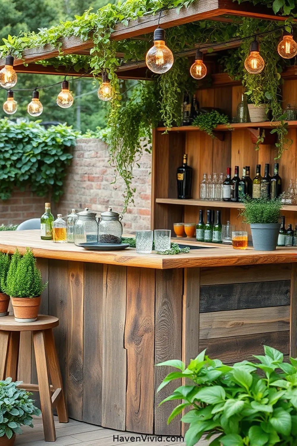 13 Creative Ways for Eco-Friendly Outdoor Living Using Recycled Wood Patios 11 Build an Eco-Friendly Bar or Serving Station for 13 Creative Ways for Eco-Friendly Outdoor Living Using Recycled Wood Patios