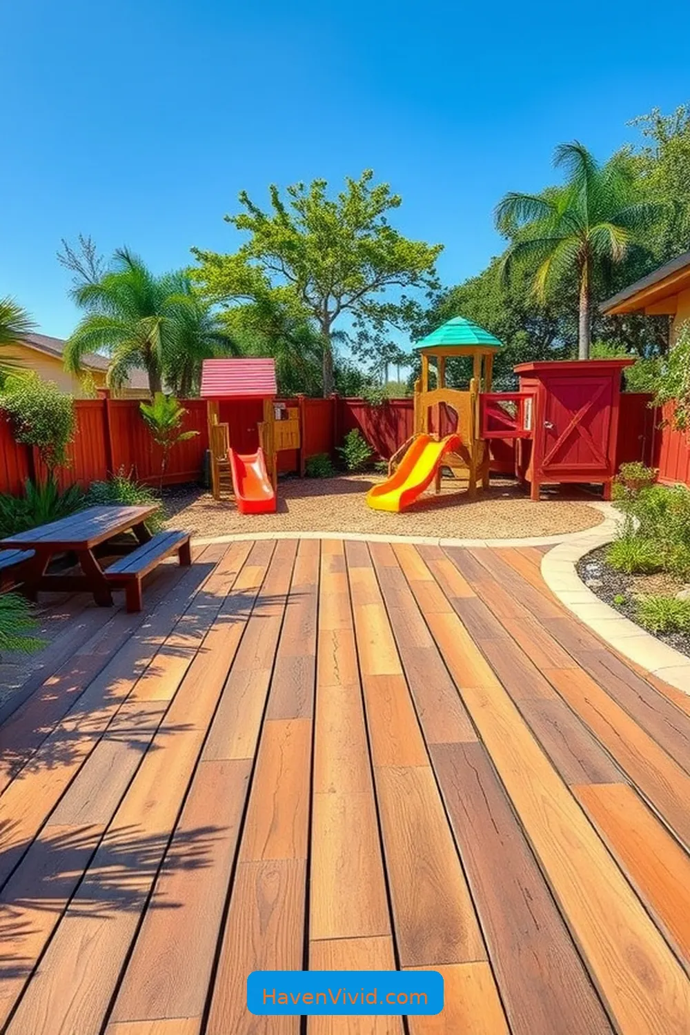 13 Creative Ways for Eco-Friendly Outdoor Living Using Recycled Wood Patios 12 Create a Children's Play Area Using Reclaimed Materials for 13 Creative Ways for Eco-Friendly Outdoor Living Using Recycled Wood Patios