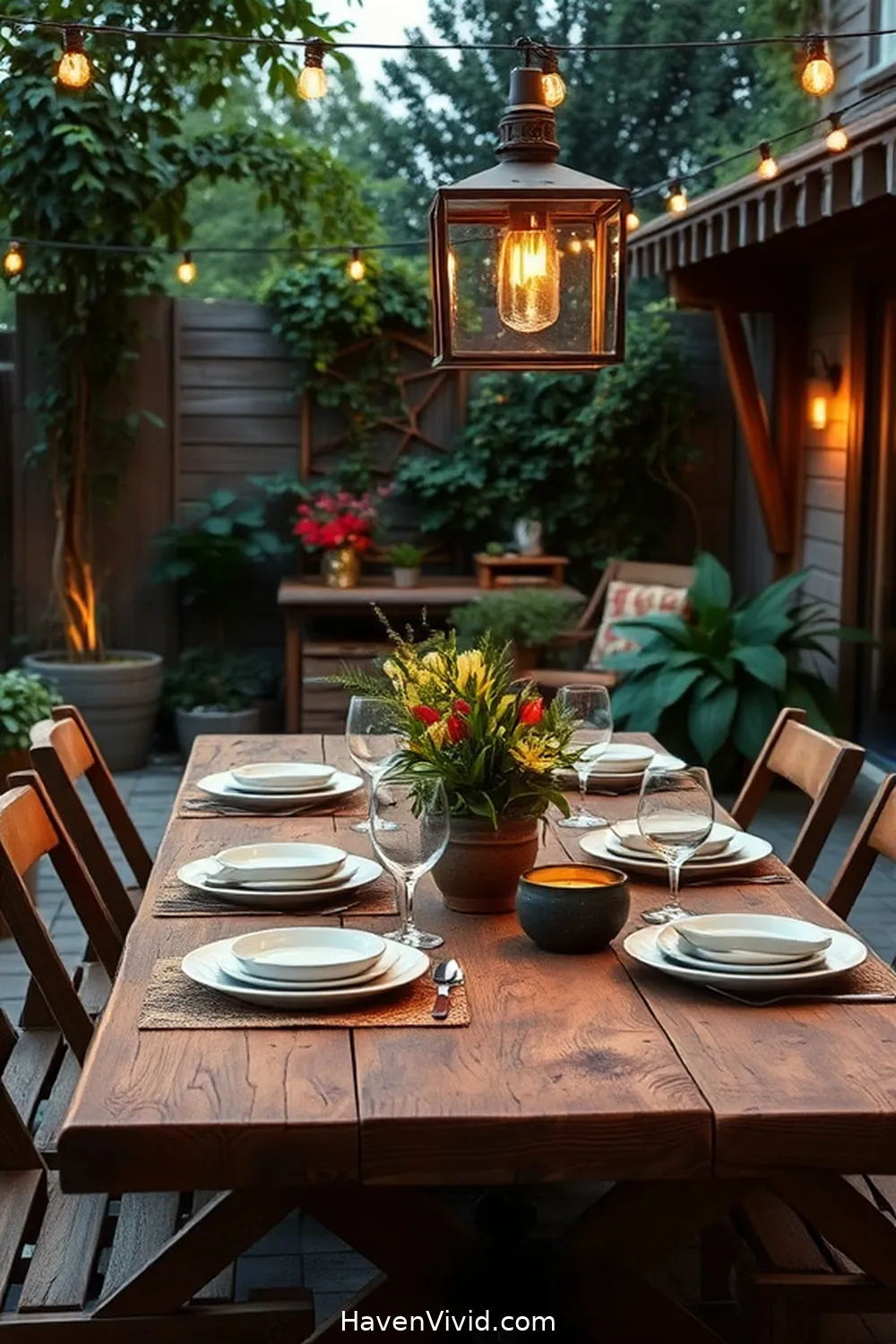 13 Creative Ways for Eco-Friendly Outdoor Living Using Recycled Wood Patios 2 Design a Rustic Dining Area With Reclaimed Wood Tables for 13 Creative Ways for Eco-Friendly Outdoor Living Using Recycled Wood Patios
