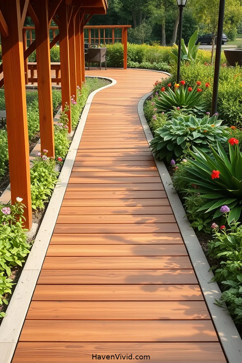 13 Creative Ways for Eco-Friendly Outdoor Living Using Recycled Wood Patios 7 Fashion Beautiful Walkways With Wood Planks for 13 Creative Ways for Eco-Friendly Outdoor Living Using Recycled Wood Patios