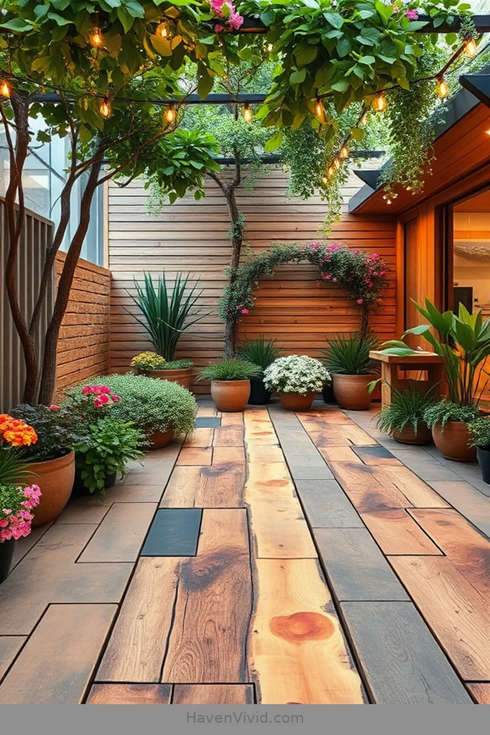 13 Creative Ways for Eco-Friendly Outdoor Living Using Recycled Wood Patios 13 Use Wood Slabs for Creative Outdoor Flooring for 13 Creative Ways for Eco-Friendly Outdoor Living Using Recycled Wood Patios