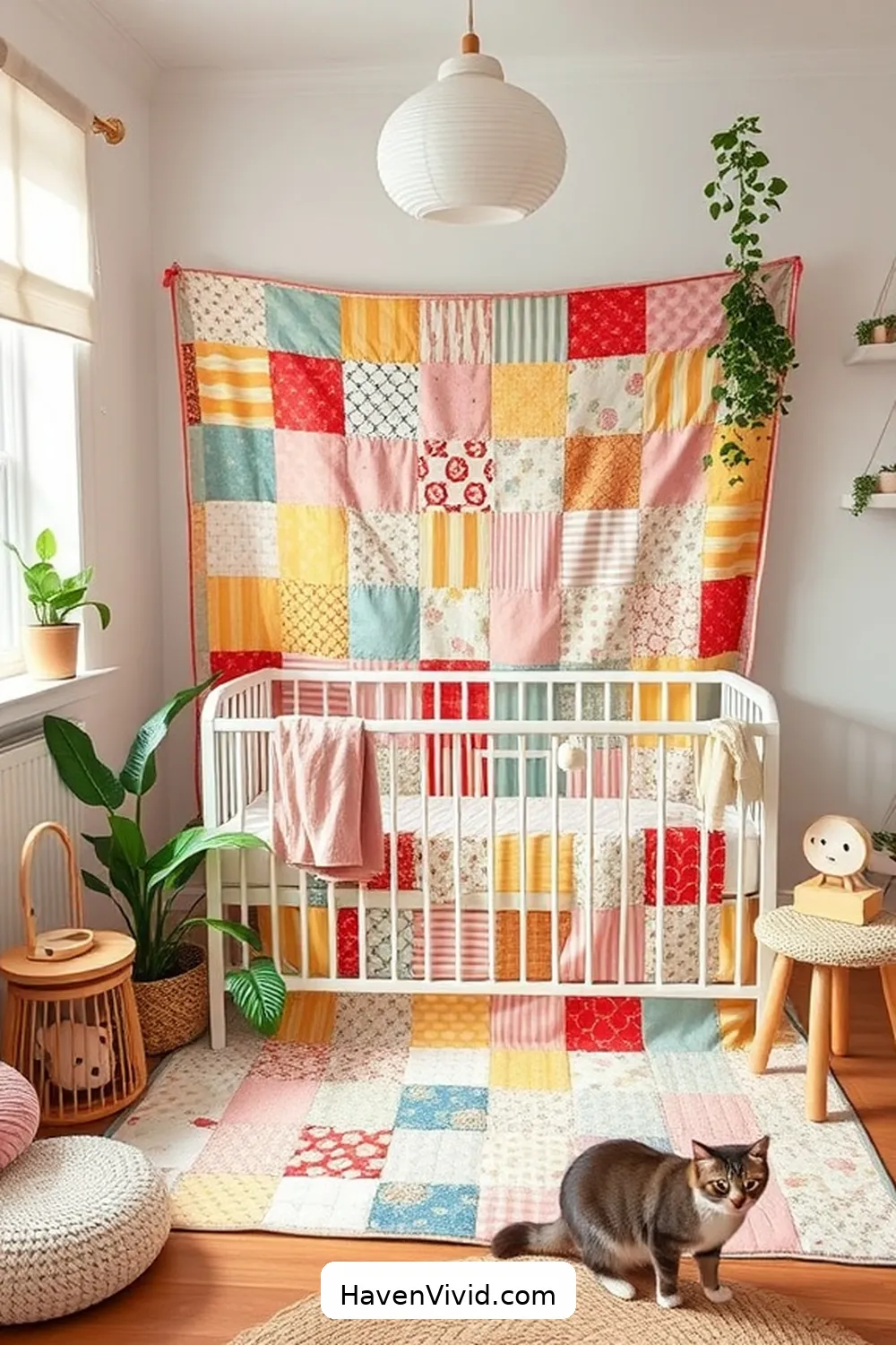 13 Creative Ways for Family-Friendly Living in Your Nursery Using Reclaimed Materials 13 Handmade Quilt From Upcycled Fabrics for 13 Creative Ways for Family-Friendly Living in Your Nursery Using Reclaimed Materials