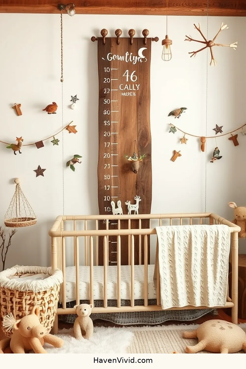 13 Creative Ways for Family-Friendly Living in Your Nursery Using Reclaimed Materials 11 Reclaimed Wood Growth Chart for 13 Creative Ways for Family-Friendly Living in Your Nursery Using Reclaimed Materials